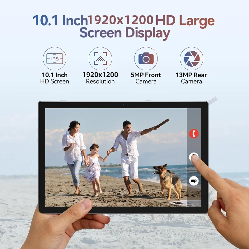 10.1" Android 11 Tablet PC SC9863 Octa-Core 1.6GHz CPU 3GB RAM 32GB ROM 1920x1200 Resolution 8000mAh Type-C