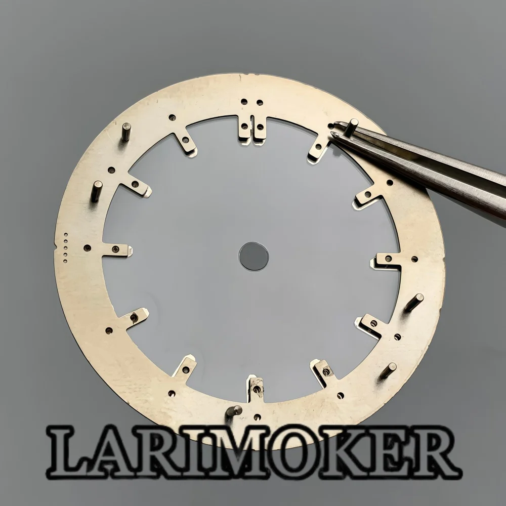 LARIMOKER 29mm 31.5mm Skeleton Transparent Watch Dial Hands Set Luminous Indexes for Universal NH35 NH36 PT5000 Movement view 4