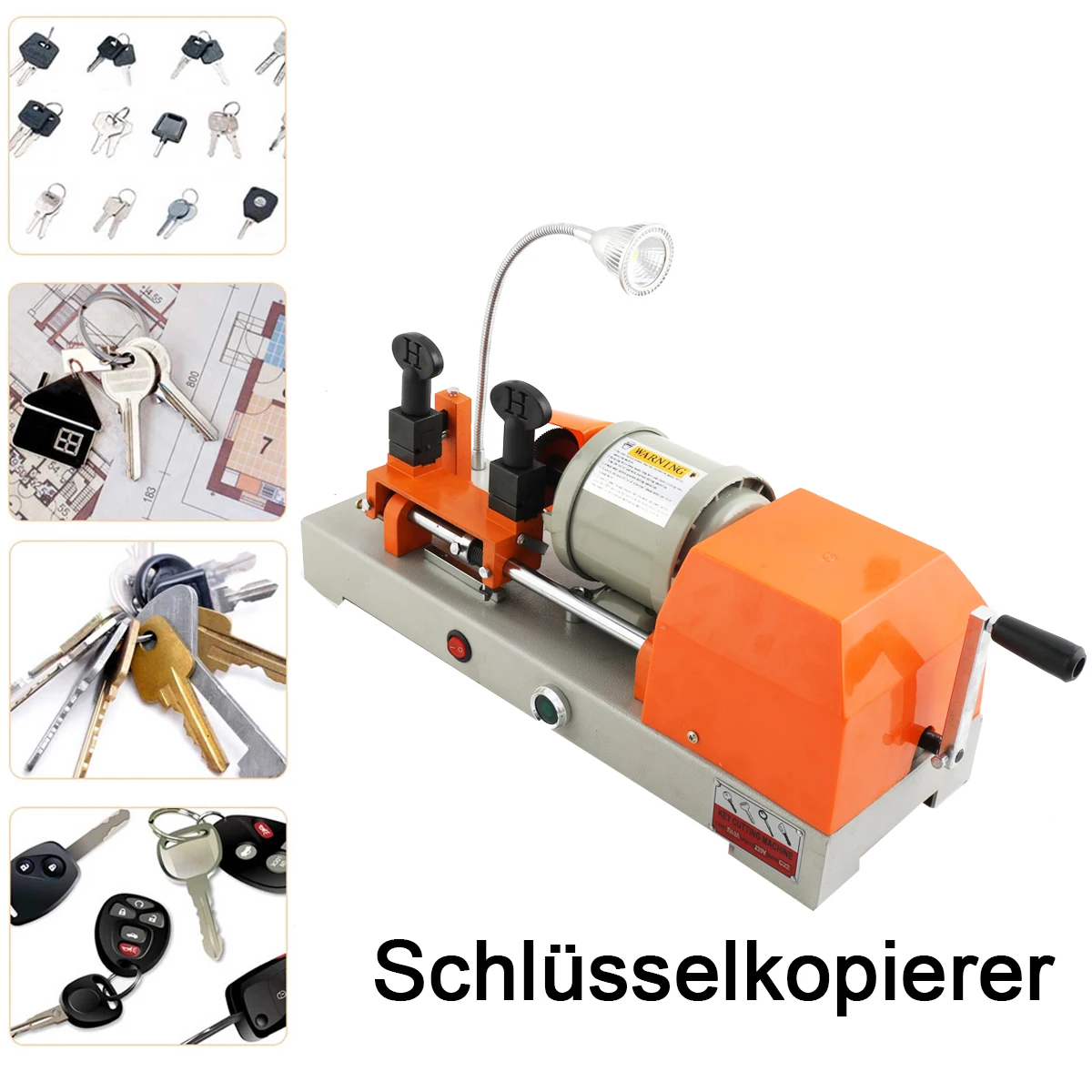 ماكينة مفاتيح أفقية 220 فولت 120 وات مع ماكينة نسخ المفاتيح الكهربائية بإضاءة LED ماكينة قطع المفاتيح #3