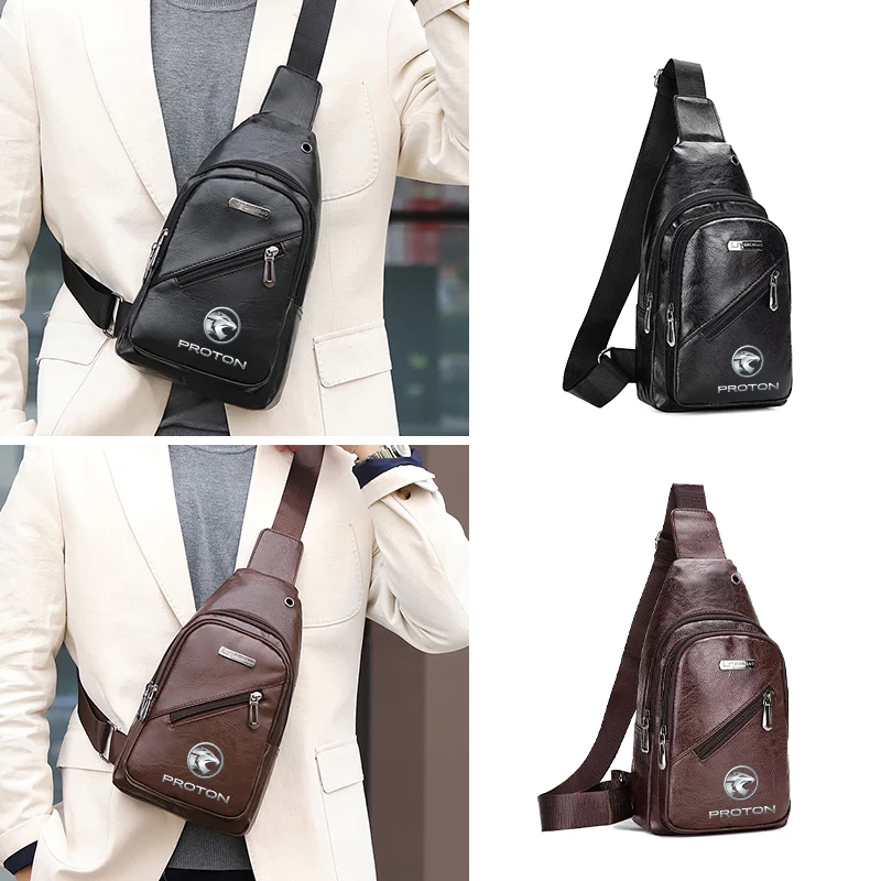 Car Chest Bag Crossbody Shoulder Bags Travel Pack For Proton Exora Iriz R3 Wira Saga Satria Magma X50 V6 X70 L3 L5
