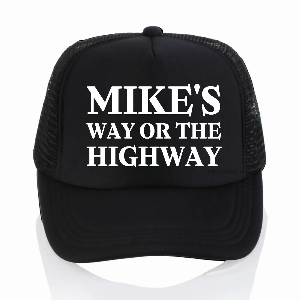 

Mike's Way or the Highway letter print breathable Baseball Cap fashion unisex summer Sun caps outdoor casual mesh trucker hats