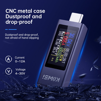 KWS-2302C Type-c Multi-function Digital Display DC Voltage Ammeter Power Meter Cell Phone Charging Tester DC 4-30V KWS-2301C