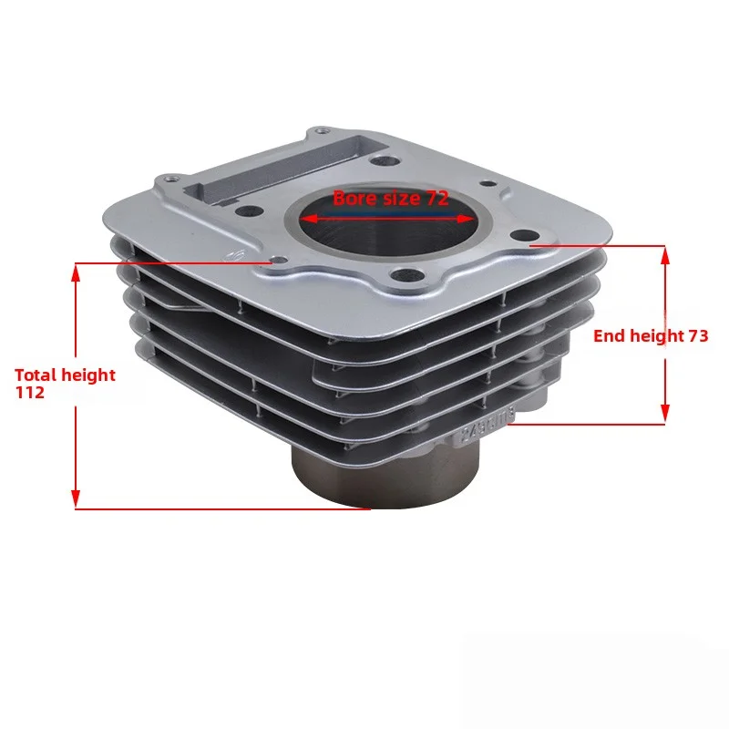 High Quality iGN250 DR250 GZ250 Complete Engine Rebuild Set 250cc Cylinder Kit Motorcycle Parts 72mm Cylinder Piston-HDF