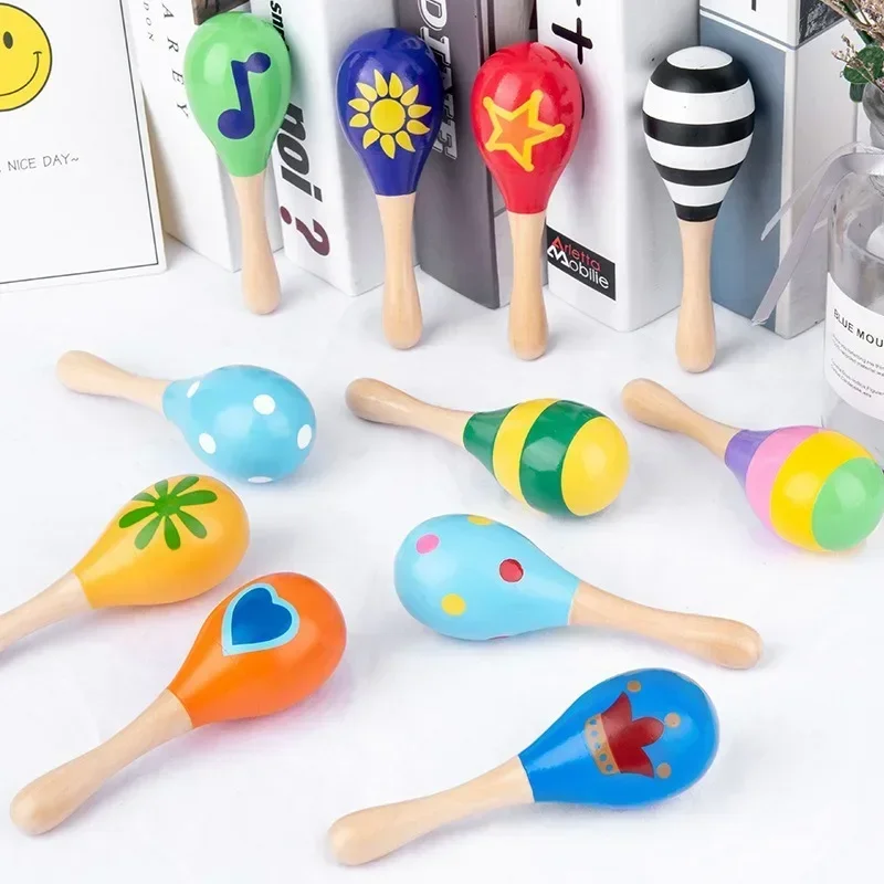 Baby Sand Hammer Toys Early Childhood Education Music Percussion Instrument Sand Ball Grasping Watching Listening Training Toys