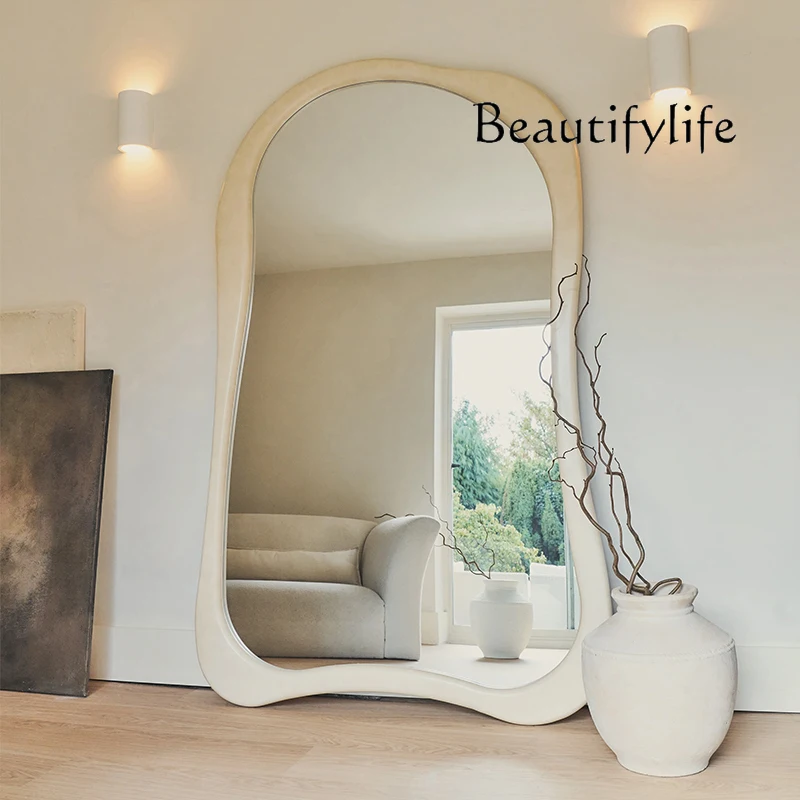 

S Nordic Luxury Wedding Mirror Body Standing Designer Big Aesthetics Floor Mirrors Art Oval Hallway Espejos De Piso Decoration