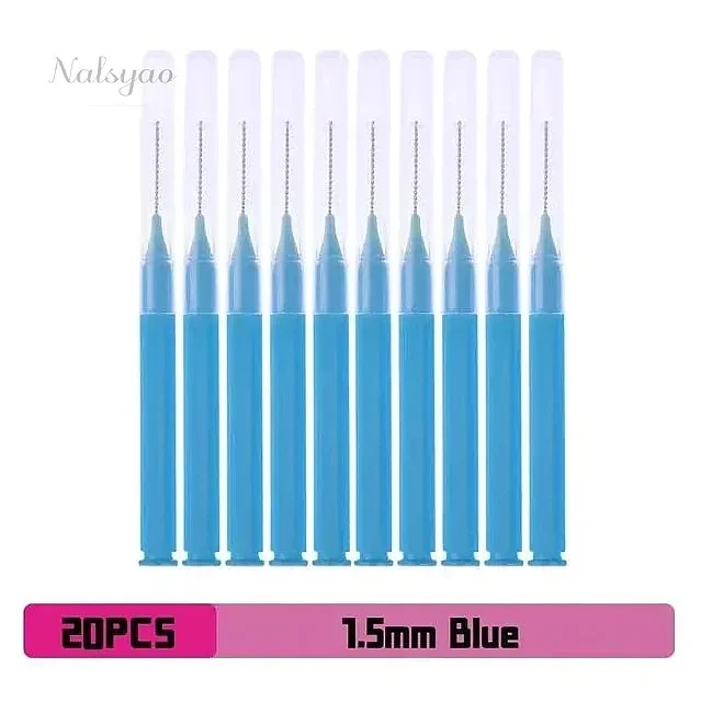 Interdental Brush 20Pcs Clean Tooth Gaps Braces Orthodontic Care Travel Box