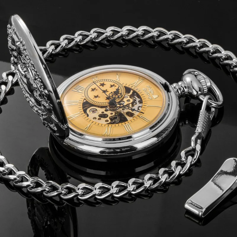 2023New Manual Manipulator Pocket Watch-Happy Birthday Theme Watch-Border Taobao Dropshipping