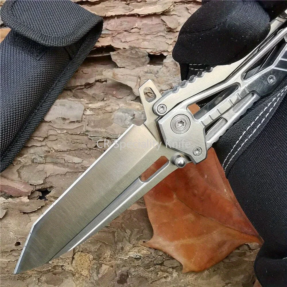 Tactical Pocket Stainless Steel Robot Folding Knife 5CR13MOV Sharp Blade Rescue Survival Knives Outdoor Camping Hunting EDC Tool