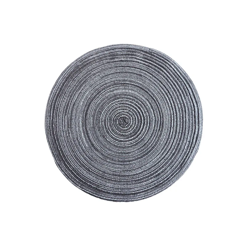 Napperon rond en fil de coton de Style nordique, tapis de tasse tissé en Ramie, plaque d'isolation thermique, Anti-brûlure, dessous de verre antidérapant