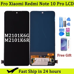 6.67'' AMOLED For Xiaomi Redmi Note 10 Pro LCD Display Touch Screen Digitizer Assembly For Redmi Note10 Pro M2101K6G M2101K6R