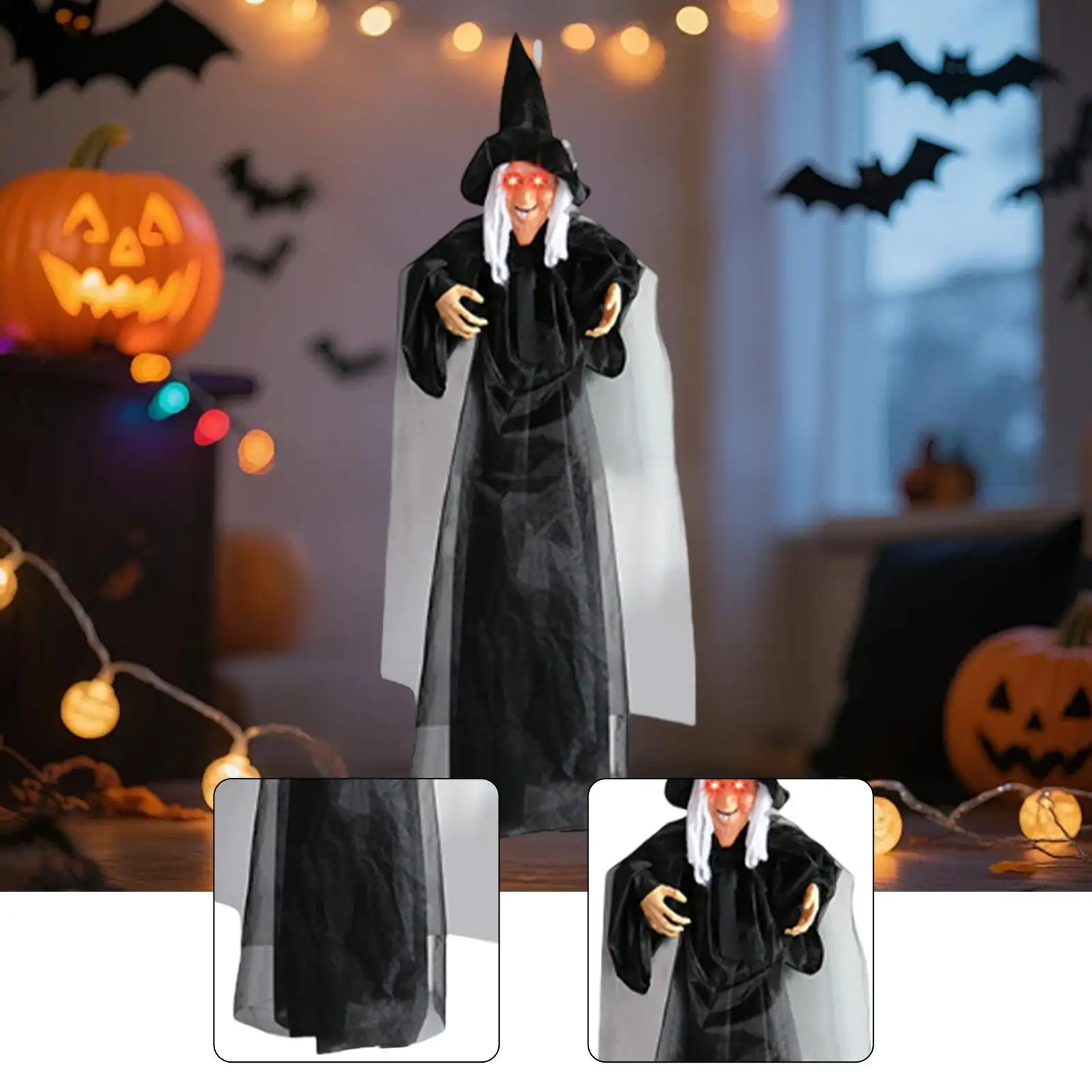 Halloween Hanging Witch 71 inch Decorative for Party Favors Trees Entry Gate