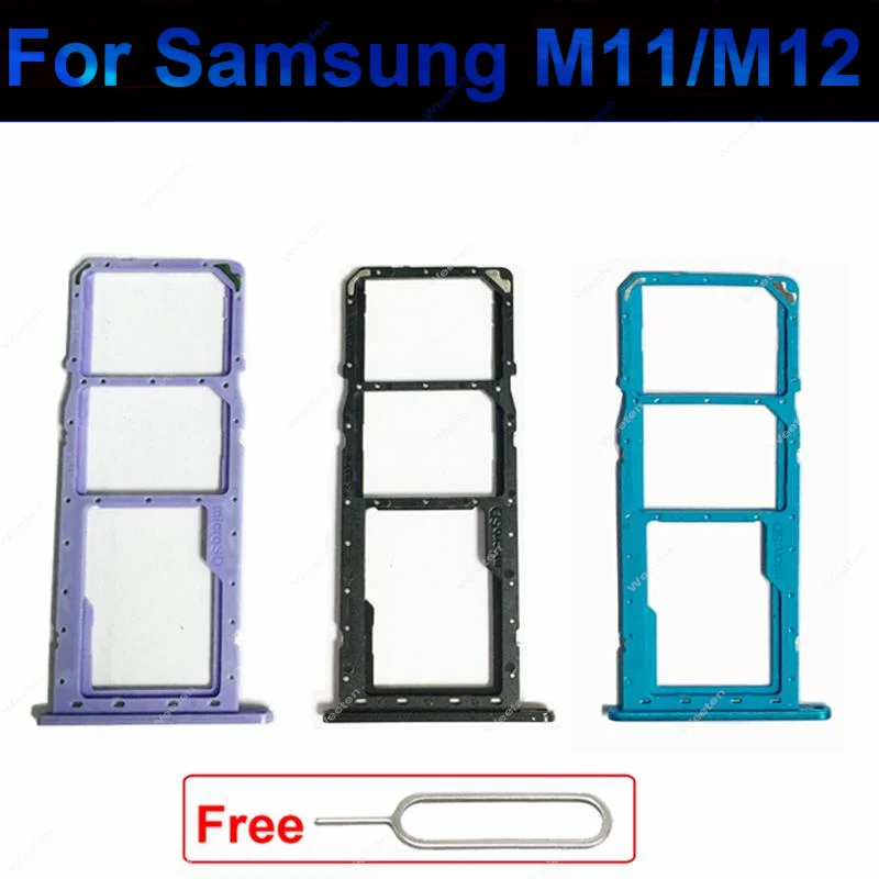 Sim Card reader Tray For Samsung M11 M12 M127 SM-M127F SM-M127G SIM Card Slot Micro Memory Card Reader Adapter Connector parts view 6