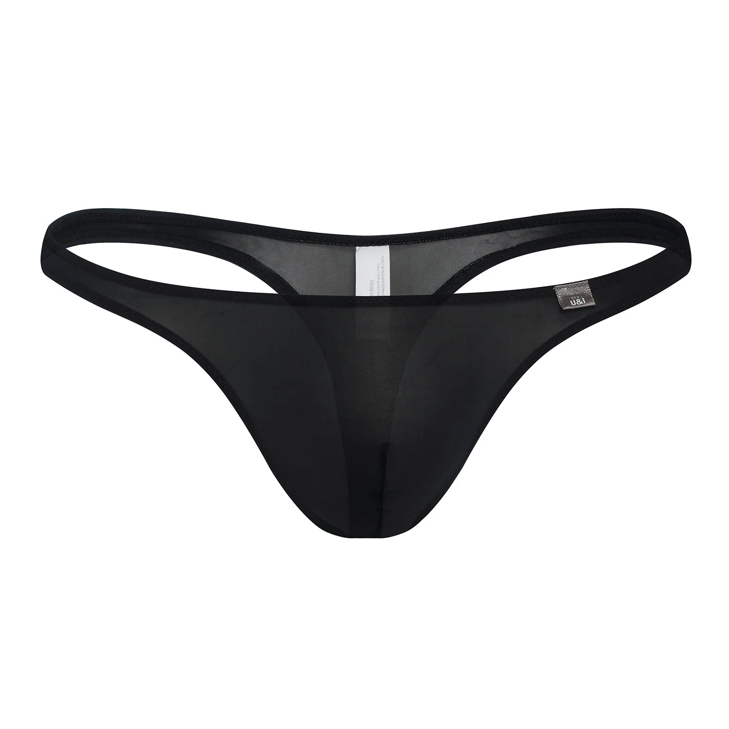 

U&I Men's Sexy Thong One Piece Up U Convex Bag High Elastic Thin Nylon Tide Brand Breathable T Panties