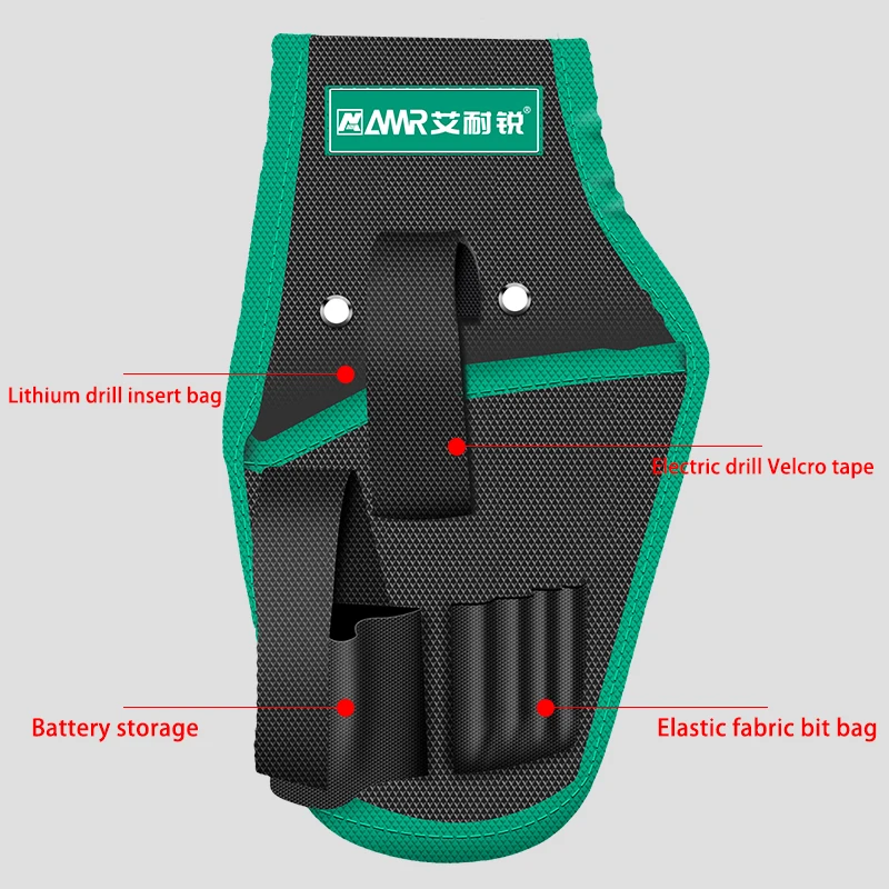 Waterproof Bag Electrician Lithium Electric Drill Storge Bag Multi-functional Waist Tool Bag Tool Belt Bag