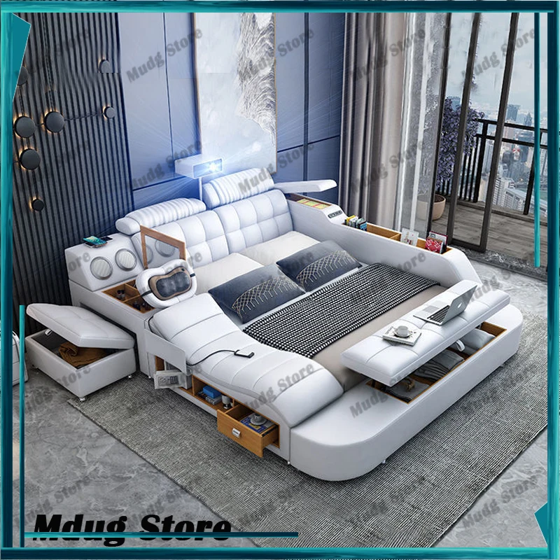 

Vanity Reading Beds Cabinets Unique Storage Massage Children Speake Bed Luxury Double Mobili Per La Casa Home Accessories