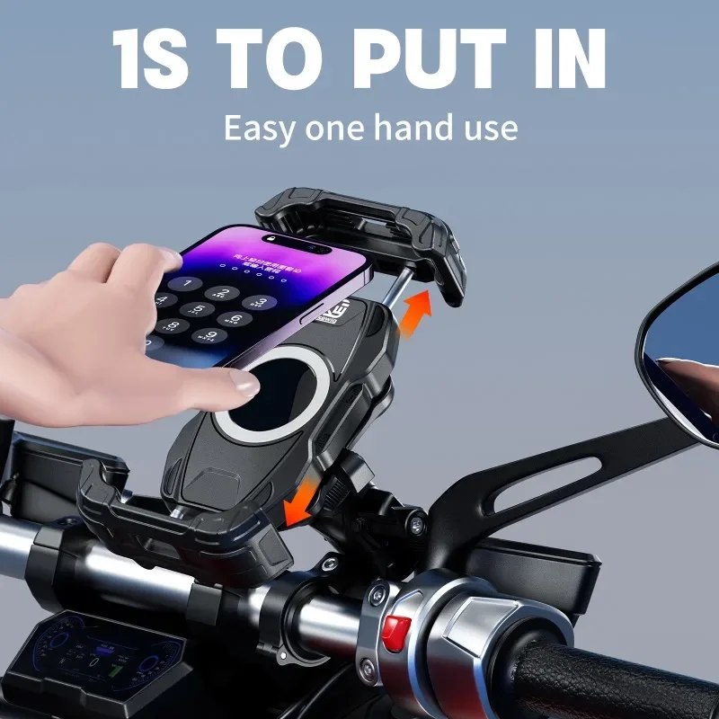 Anti-Vibration Motorcycle Phone Mount 1