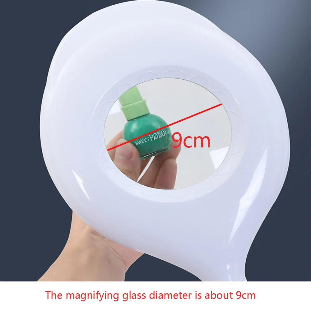 LED Beauty Cold Light Lamp 16x Magnifying Glass Manicure Tattoo Shadowless Lamp Rotating Dimming Eye Protection Floor Lamp