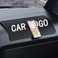 Car Customized LOGO Non Slip Mat Sticky Anti Slip PVC Pads Heat Resistant Dashboard Phone Sunglasses Holder Car Styling Tools