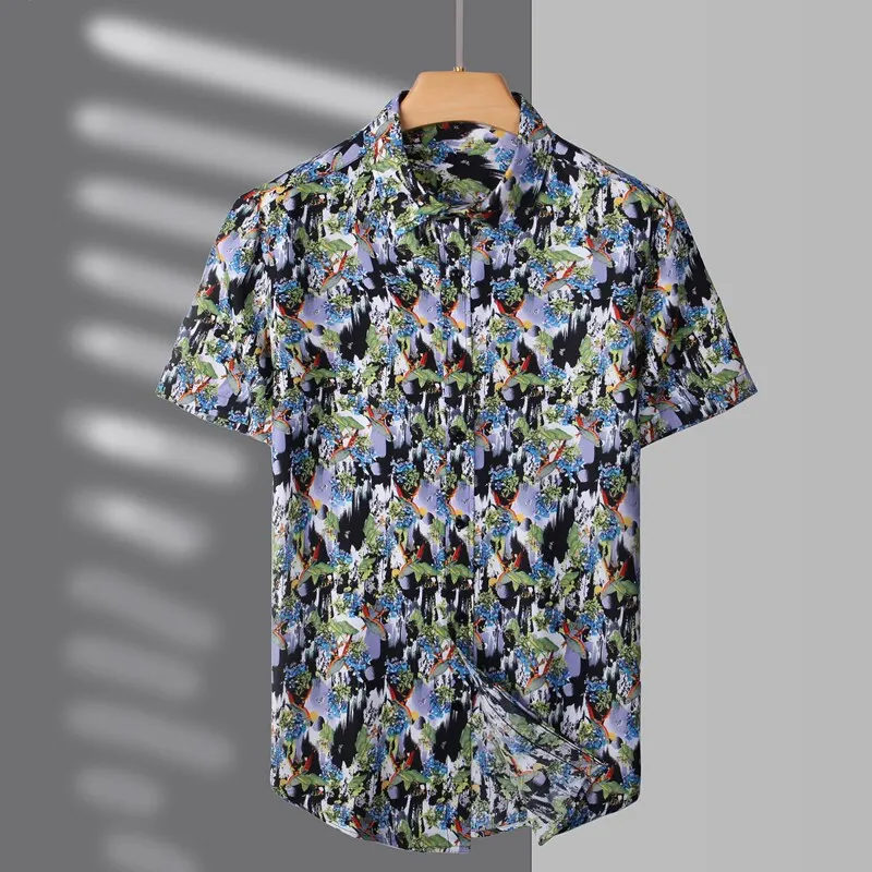 2026 Summer Men's Floral Shirt - Large Size - Fashion Shirt - Beach Shirt