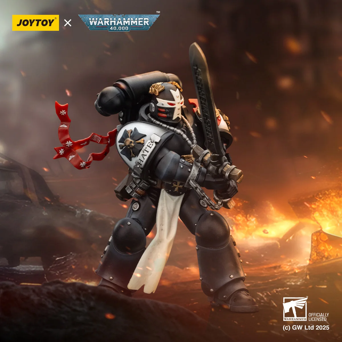 【MT】JOYTOY 1/18 Action Figure Warhammer 40K Black Templari Campionato dell'Imperatore Bayard's Revenge Modello Giocattolo Regalo