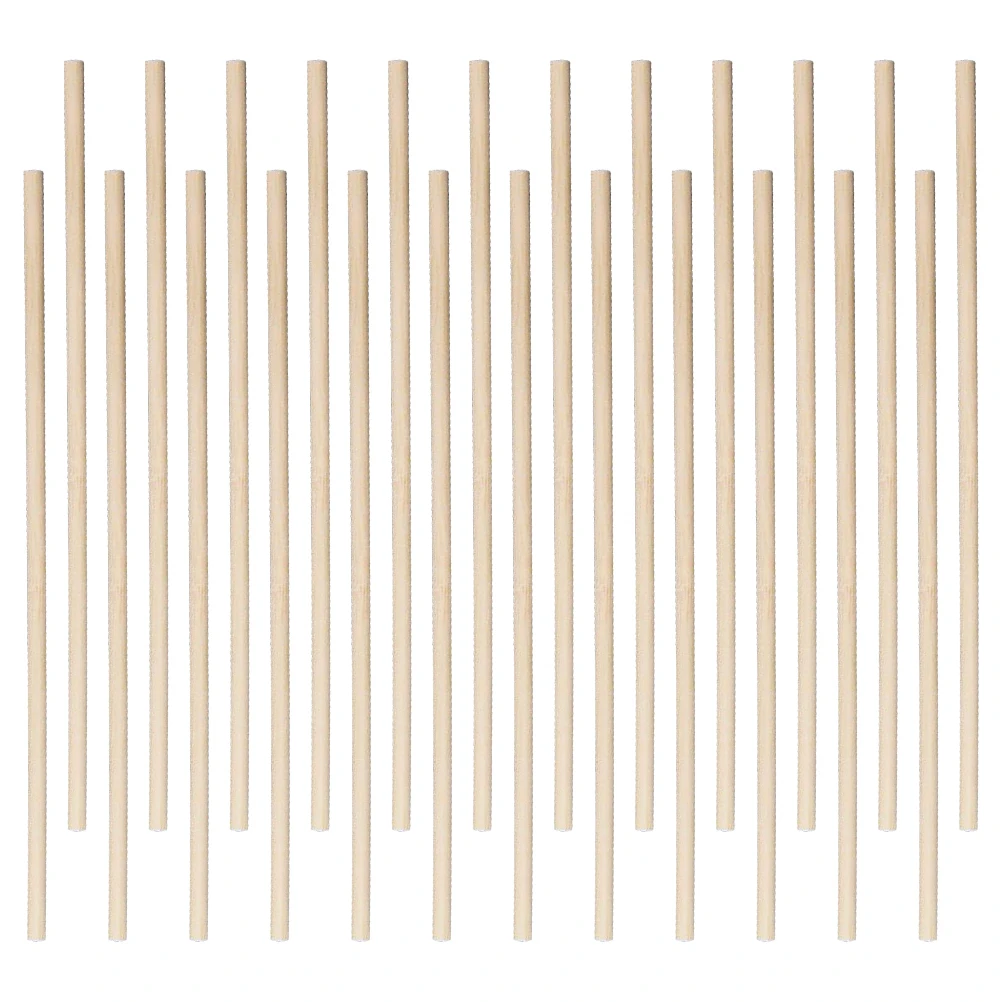 200 peças crianças diy artesanato inacabado hastes de passador de madeira natural varas superfície lisa madeira para pintura desenho materiais educacionais