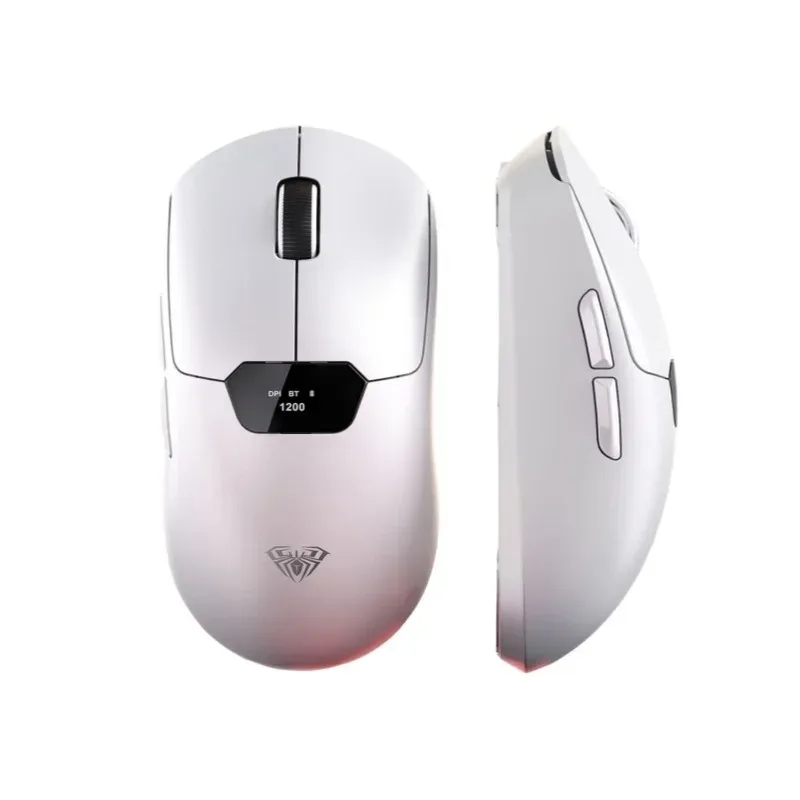 AULA SC390 Беспроводная Bluetooth-мышь, 3 режима, индивидуальный дисплей для офиса и киберспорта, игровой компьютер, индивидуальные аксессуары для ПК, подарки