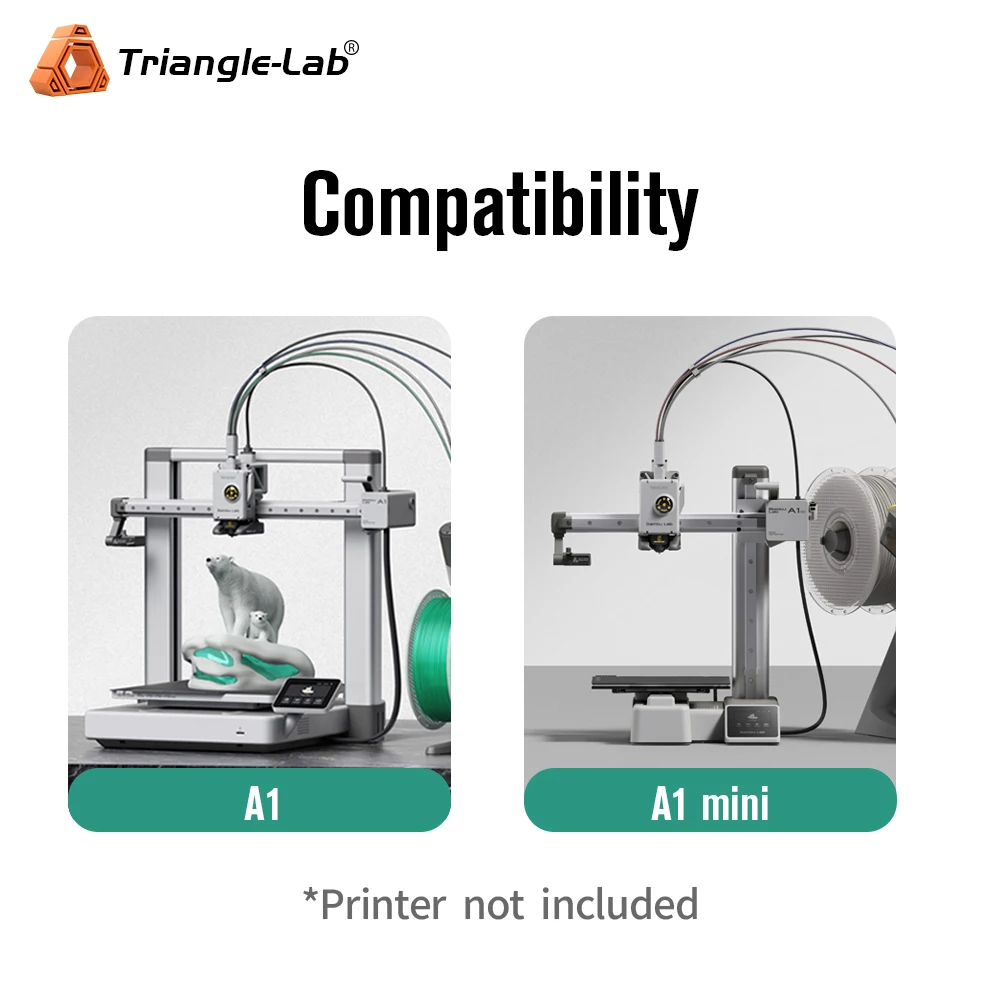 Trianglelab cerâmica à base de fibra de vidro à base de silicone para bambu lab a1 ai mini conjunto de aquecimento kit de bloco de isolamento cerâmico