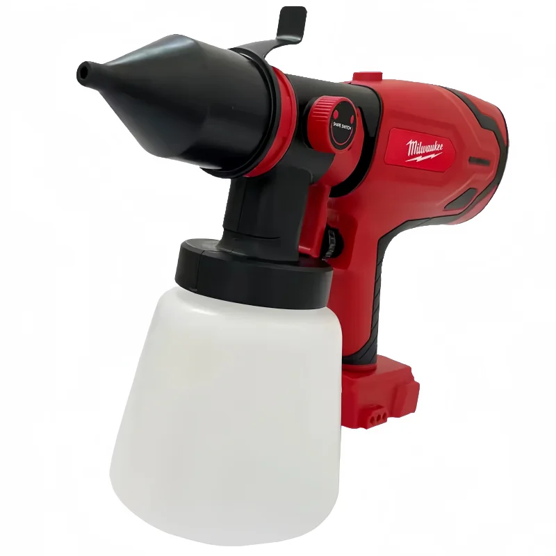 جديد حقيقي ميلووكي 800 مللي بندقية رذاذ كهربائية لاسلكية عالية الطاقة بخاخ طلاء المحمولة أثاث السيارات الصلب طلاء البخاخة