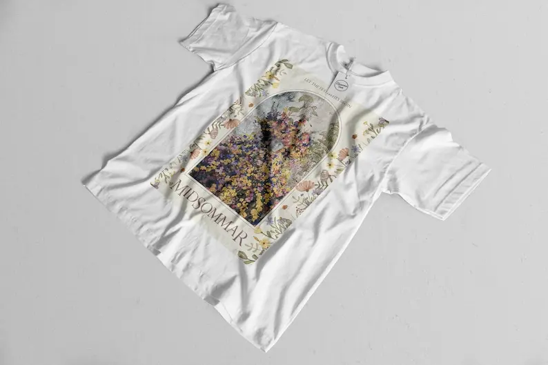 Midsommar Movie Tee, A24 T Shirt, Florence Pugh Horror Graphic Tee, Ari Aster Horror Tee