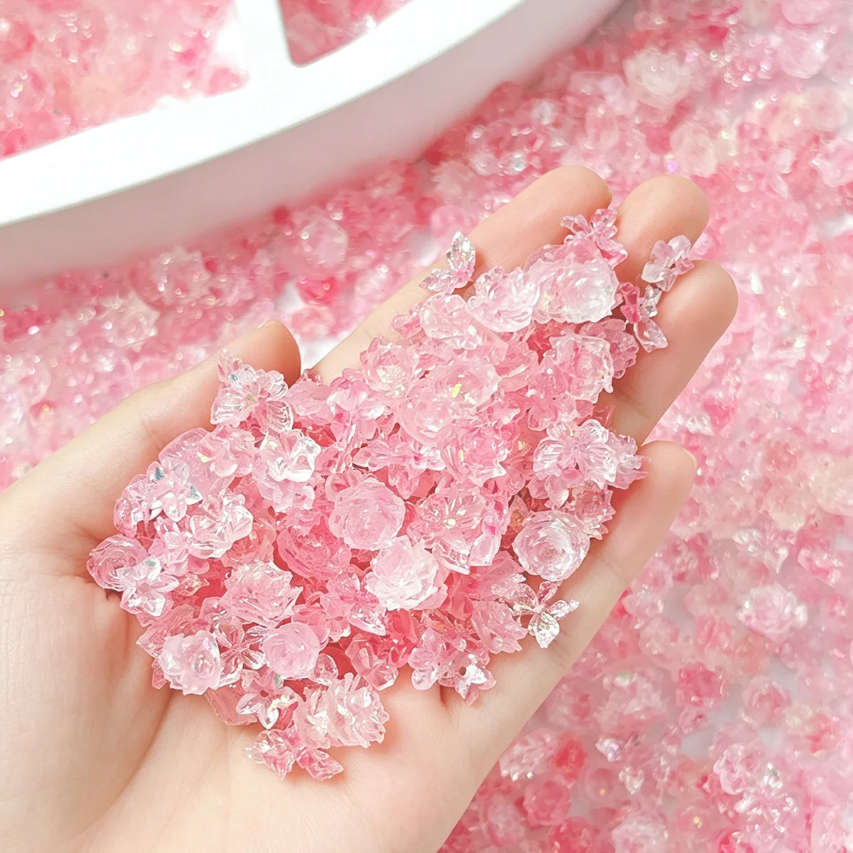 30/60/120/150PCS Resin Luminou - огляд і ціна Art Craft Rose