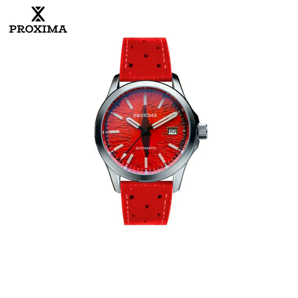 Proxima 2025 New Oil Pressure Dial Full Luminous 39mm Dive Watch Luxury Men Watch 9015 Automatic Mechanical WR 100m PX1742