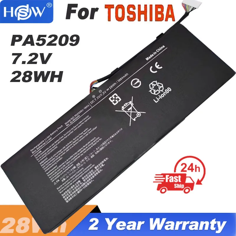 New PA5209U-1BRS Laptop Battery For TOSHIBA SATELLITE L15W-B1302 L15W-B1310 L15W-B1208X L10W-C Radius 11 -10E 11 -10G