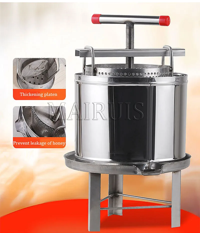 YY High Quality Stainless Steel Wax Presser Beekeeping Equipment Honey Extraction Machine