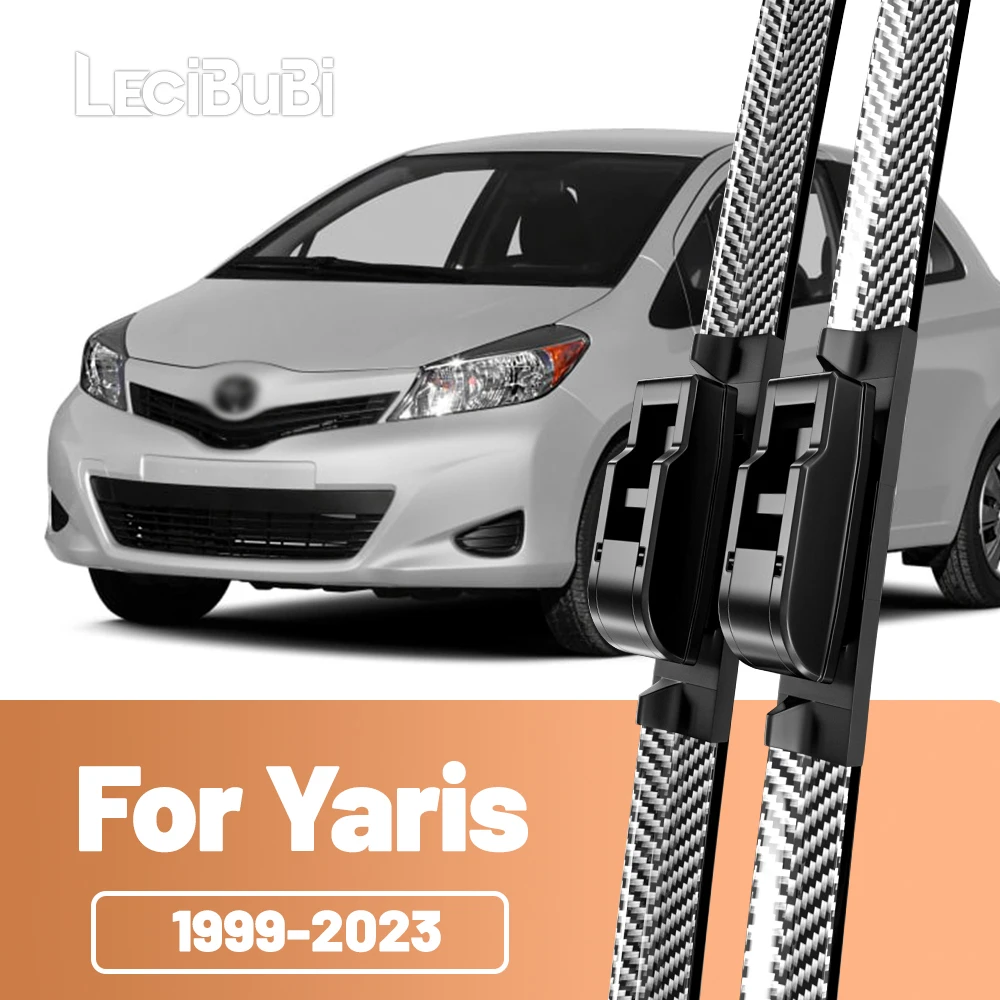 2 stücke Frontscheibe Scheibenwischerblätter Carbon Faser Scheibenwischer Für Toyota Yaris 1999-2023 2013 2014 2020 2021 2022