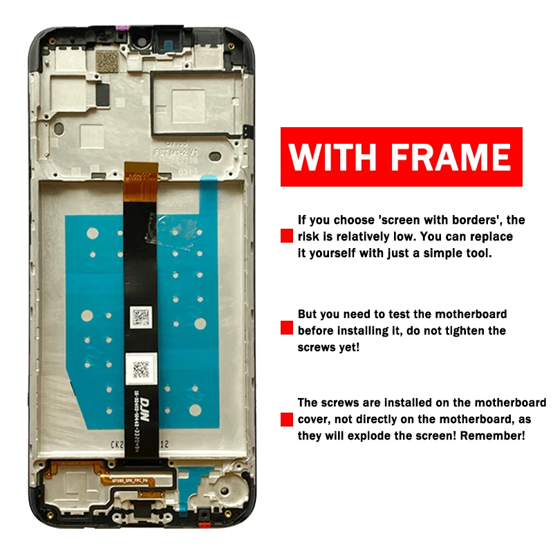 High Quality For Motorola One Fusion LCD Display Screen Touch Digitizer Assembly For MOTO One Fusion LCD XT2073-2 Display Frame