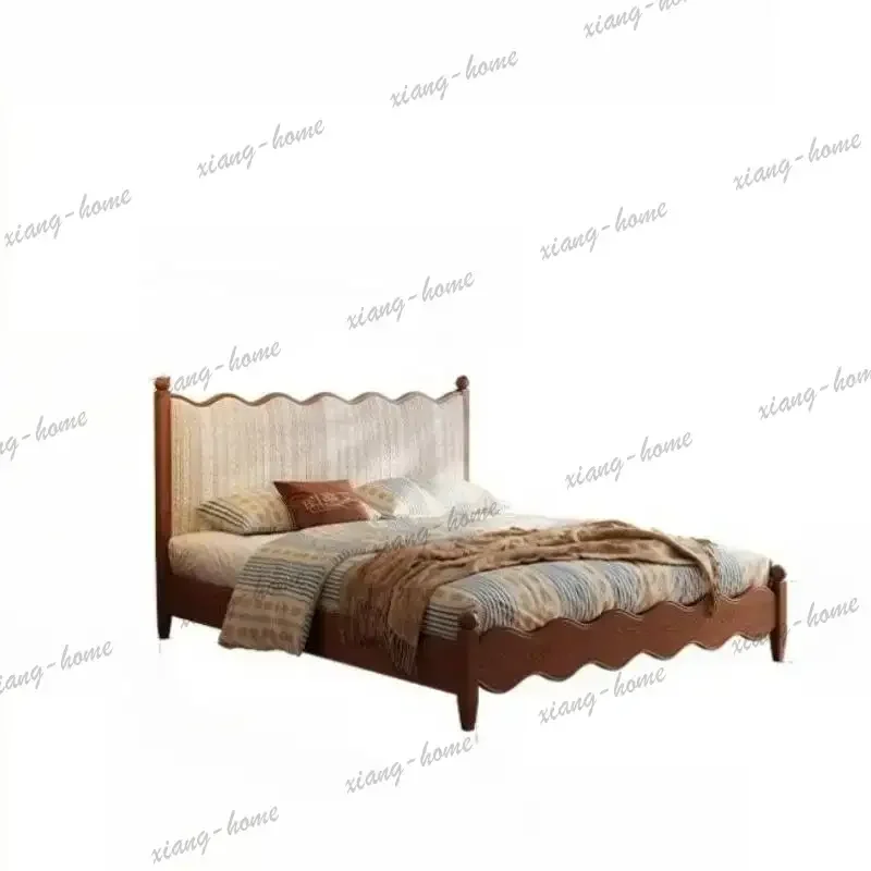 Queen Size Frame Luxury Bed Decoration Adults Solid Double Luxury Bed Bedrooms Adjustable Couples Camas De Dormitorio Furniture