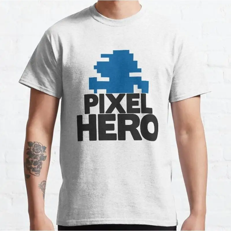 تي شيرت Pixel Hero لوحدة التحكم C64 وأجهزة الكمبيوتر المنزلية الأخرى