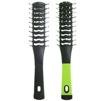 Pro Double Side Massage Comb Wide Teeth Hairstyling Brush Detangling Hair Brush Plastic Anti-static Straight Curly Wet Hair Comb