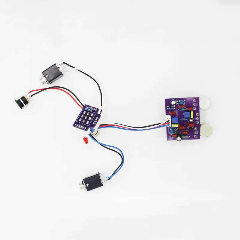 DIY electric guitar monolithic effect for Sea Blue EQ pre-tone circuit board