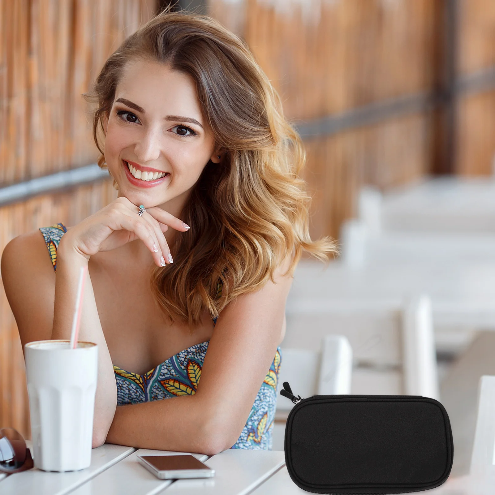 

Electronic Accessory Bag Waterproof Double Layer Large Capacity Travel Storage Carrying Case for Power Bank Hard Drive Cables