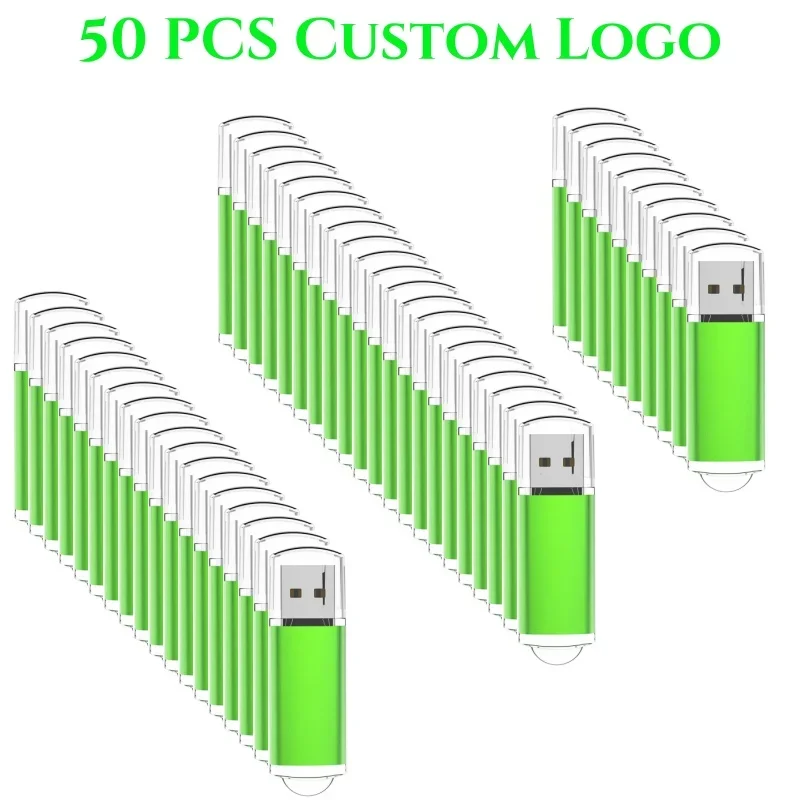 50pcs/lot Custom Logo Free Shipping 2.0 USB Flash Drive Usb 4GB 8GB 32GB 64GB Pendrive 2GB 1GB Photography Gift Memory stick