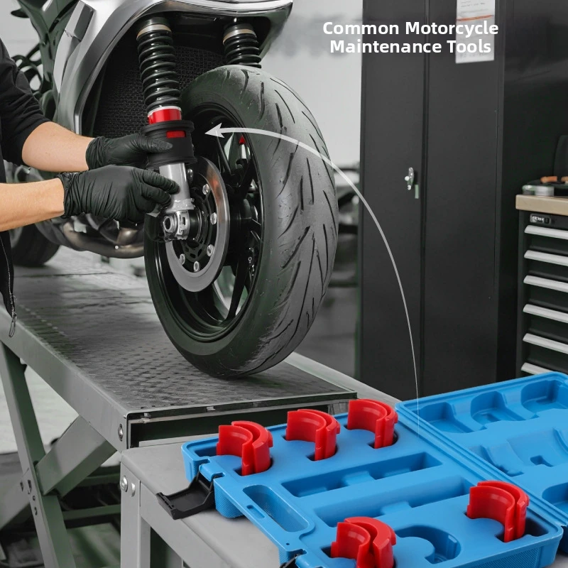 مجموعة أدوات تركيب سدادة الزيت لامتصاص الصدمات للدراجات النارية، سائق ختم الشوكة مع محولات من النايلون لإصلاح الختم #3