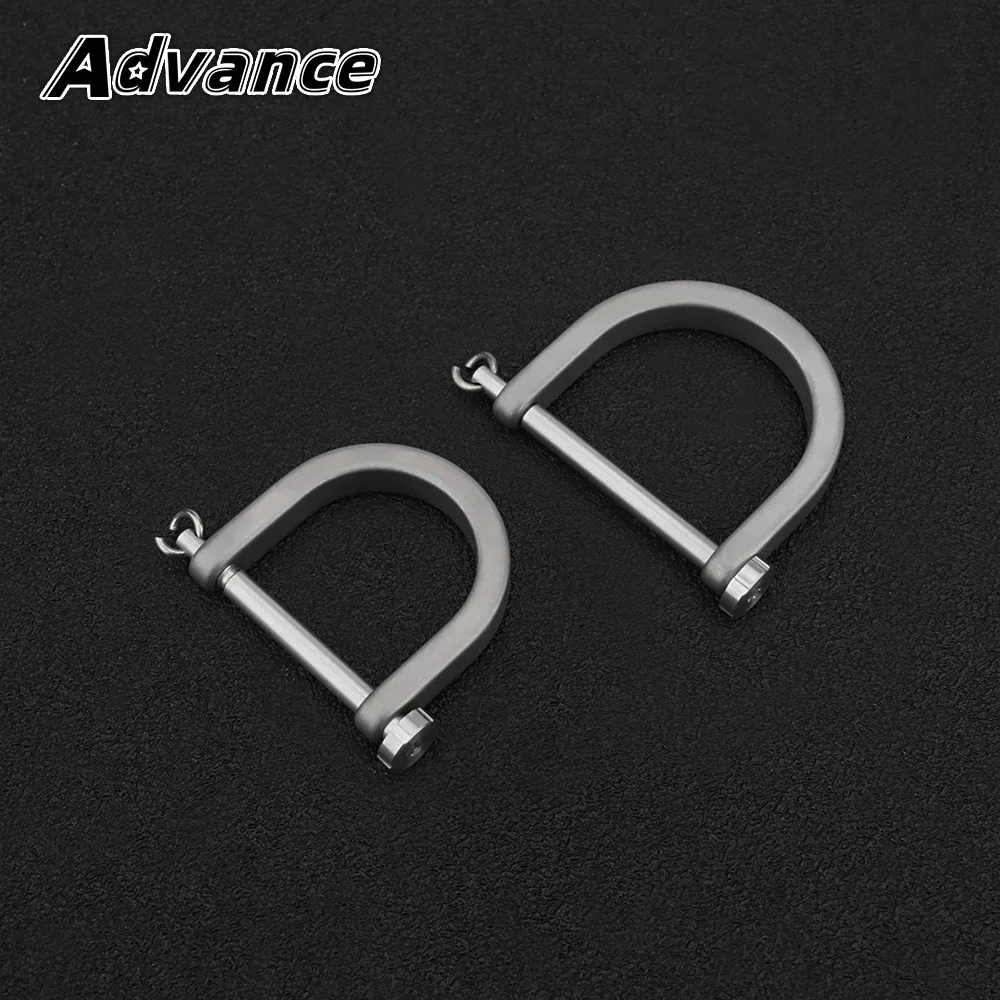 Titanium Alloy D Shape Buckle Keychain Horseshoe Buckle Backpack DIY Accessories Outdoor Tool EDC