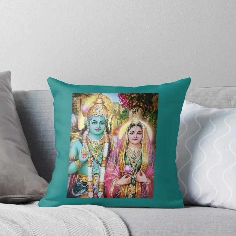 Sri Sri Sita Rama Throw Pillow autumn pillowcase Pillowcase Christmas Covers For Cushions Cusions Cover pillow