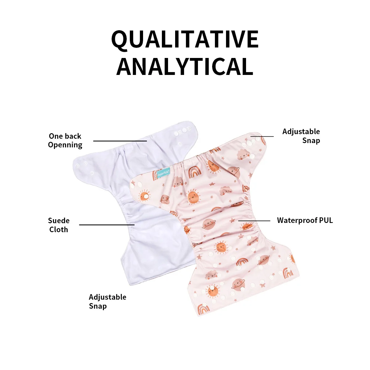 3 قطع من سراويل تدريب الأطفال القابلة للغسل، حفاضات قماشية مقاومة للماء مع طباعة كرتونية، ملابس داخلية للرضع قابلة لإعادة الاستخدام #5