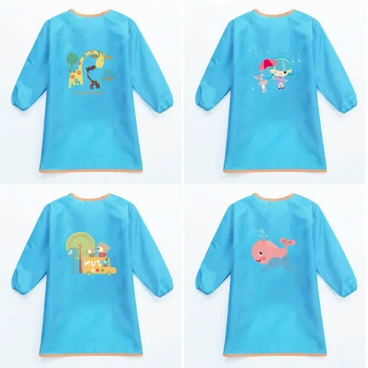 Waterproof Long Sleeve Apron Smock Bib Kids Painting Drawing Art Aprons Learning Education Interesting Toys Painting Apron