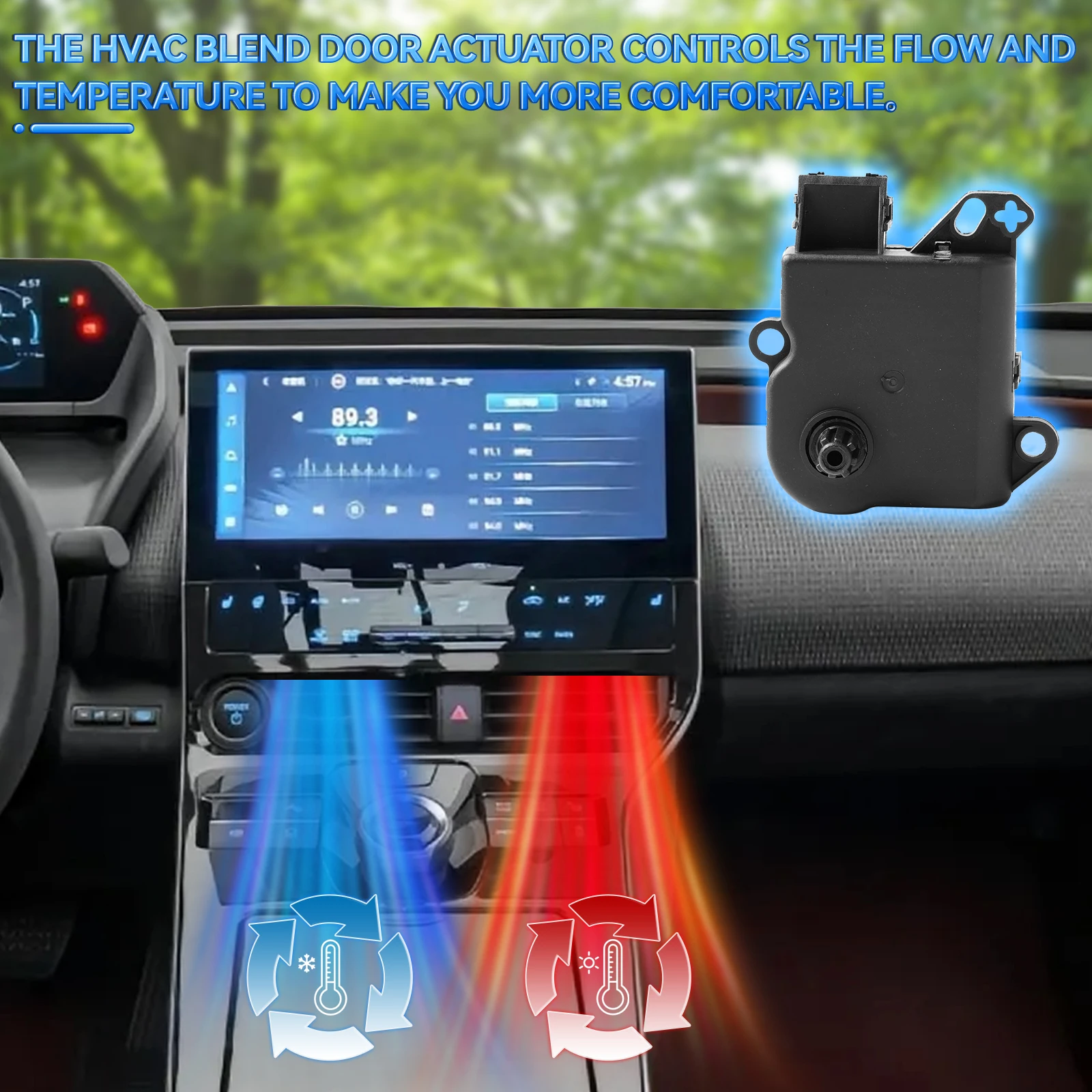 Привод двери смесителя HVAC для Ford Explorer Flex Taurus Lincoln MKS MKT 2008-2018 AA5Z19E616C AA5Z-19E616-C AL3Z19E616A