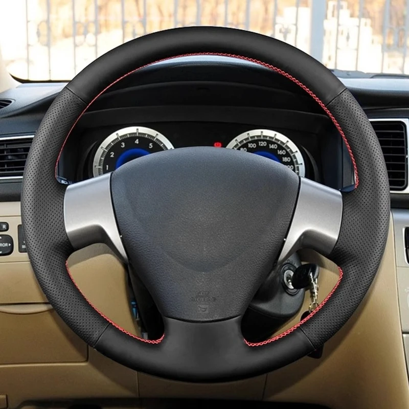 

Ручное шитье, противоскользящий кожаный чехол на руль для Toyota Corolla 07-09 Corolla EX 07-13, аксессуары для стайлинга салона автомобиля