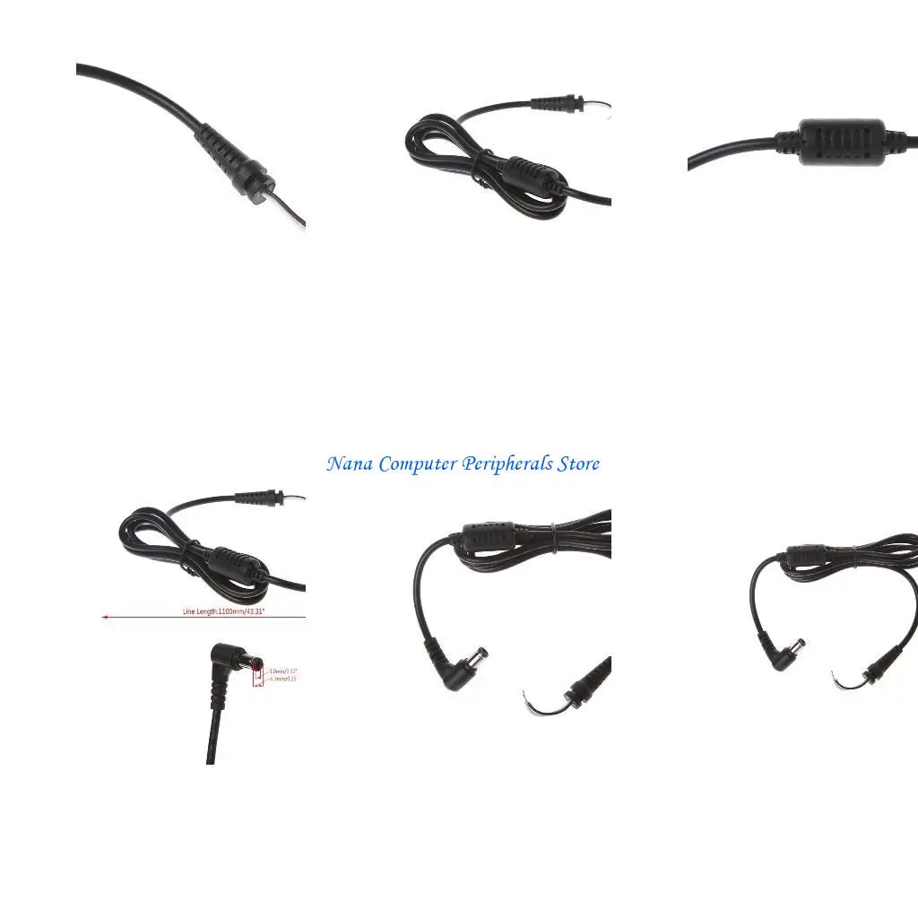 F68C DCチッププラグ6.3x3.0 mm電源ケーブルデルラップトップ充電器電源1.1m