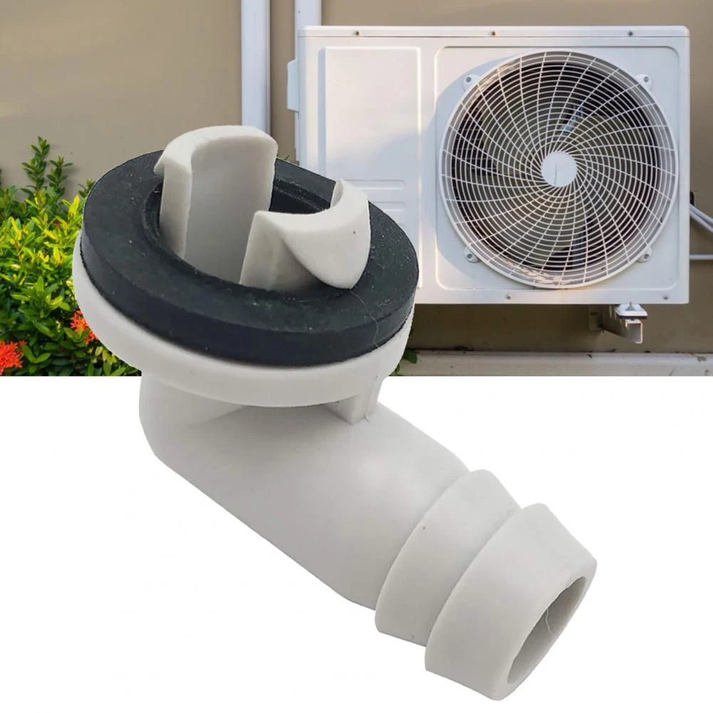 Air Conditioner Drain Connector AC Drain Hose Plastic Elbow Rubber Ring Kit Anti-defomed Connectors